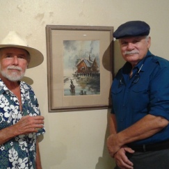 Solomon with artist Michael Jacques